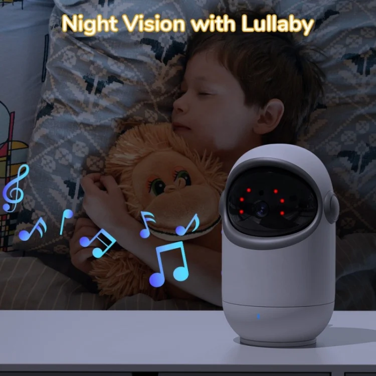 VB802 3.2 inch Baby Monitor Wireless Digital Video Rotating Camera(UK Plug) - Image 6