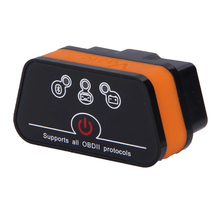 Vgate iCar II Super Mini ELM327 OBDII Bluetooth V3.0 Car Scanner Tool, Support Android OS, Support All OBDII Protocols(Orange + Black) - Image 3
