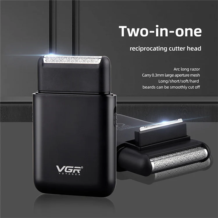 VGR V-390 5W USB Portable Reciprocating Electric Shaver (Green) - Image 10