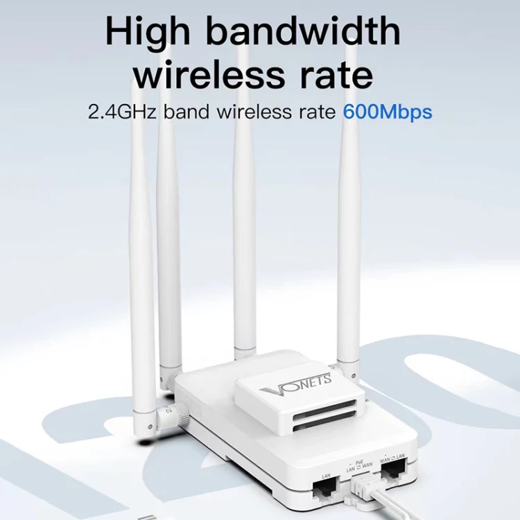 VONETS VAR600-H 600Mbps Wireless Bridge WiFi Repeater, With 4 Antennas + DC Adapter Set - Image 3
