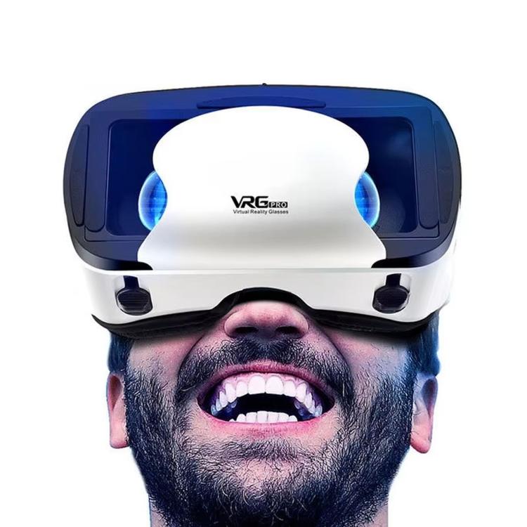 VRG Pro Mobile 3D Virtual Reality Smart VR Goggles, Spec: Blue Light (White)