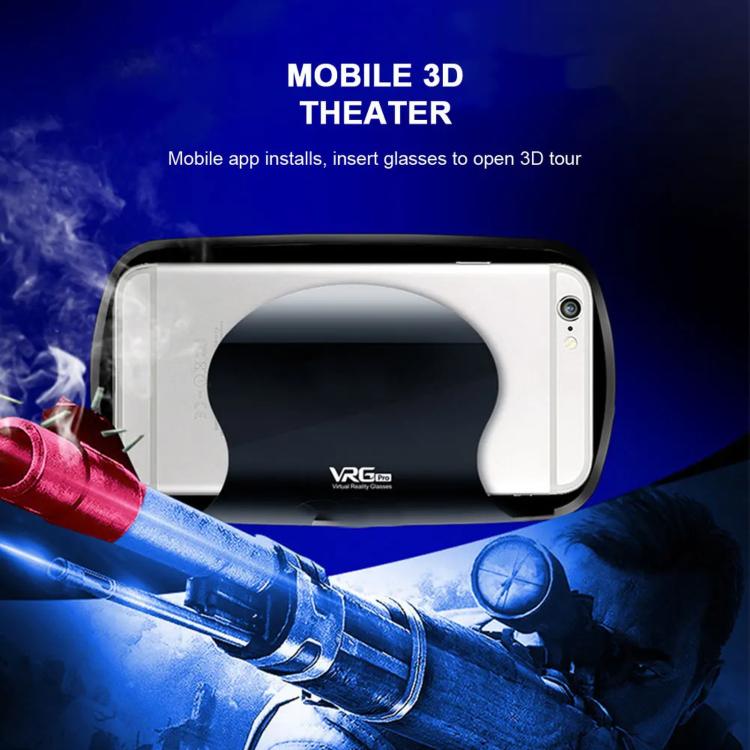 VRG Pro Mobile 3D Virtual Reality Smart VR Goggles, Spec: Blue Light (White) - Image 4
