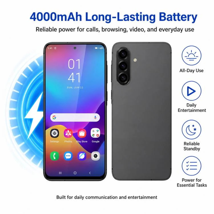 W&O X56, 3GB+32GB, 6.75 inch Android 12.0 Mediatek MT6762 Octa Core, Network: 4G, OTG, Plug:UK Plug(Black) - Image 10