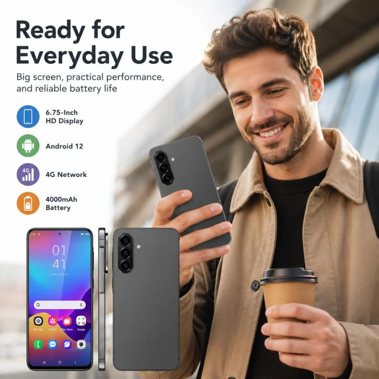 W&O X56, 3GB+32GB, 6.75 inch Android 12.0 Mediatek MT6762 Octa Core, Network: 4G, OTG, Plug:US Plug(White) - Image 11