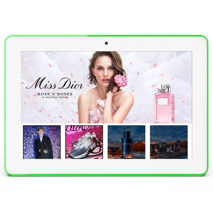 WA1059T 10.1 inch HD Touch Screen Digital Signage with Light, 4GB+32GB, Android 14 RK3576S Quad Core, Plug:EU Plug(White) - Image 2
