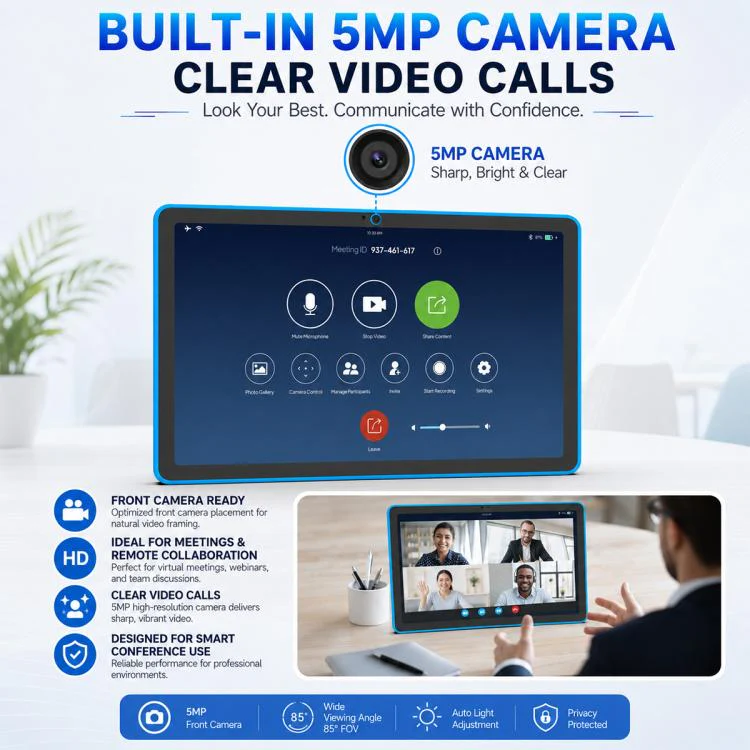 WA1109T 10.95 inch HD Touch Screen Digital Signage with Light, 4GB+64GB, Android 14 RK3576S Quad Core, Plug:EU Plug(Black) - Image 8