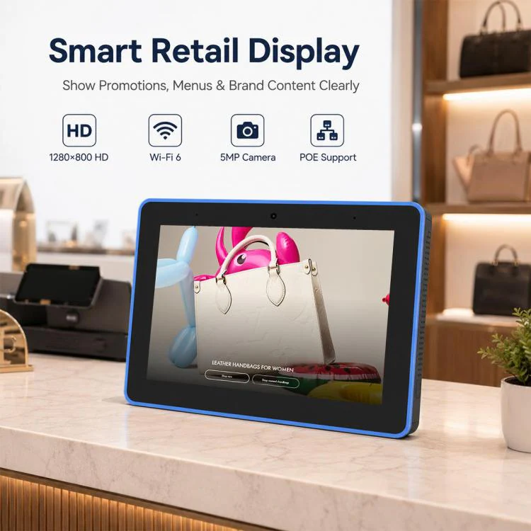 WA8058T 8 inch HD Touch Screen Digital Signage with Light, 2GB+16GB, Android 11 RK3568 Quad Core, Plug:US Plug(Black) - Image 9