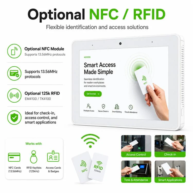 WA8059T 8 inch HD Touch Screen Digital Signage with LED, 4GB+32GB, Android 14 RK3576S Octa Core, Plug:UK Plug(White) - Image 10