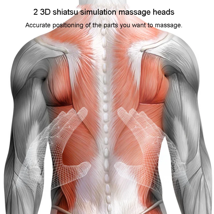 Waist And Back Massager Lumbar Vertebra Car Neck Massage Pillow, Specification: Wired Model Gray - Image 14