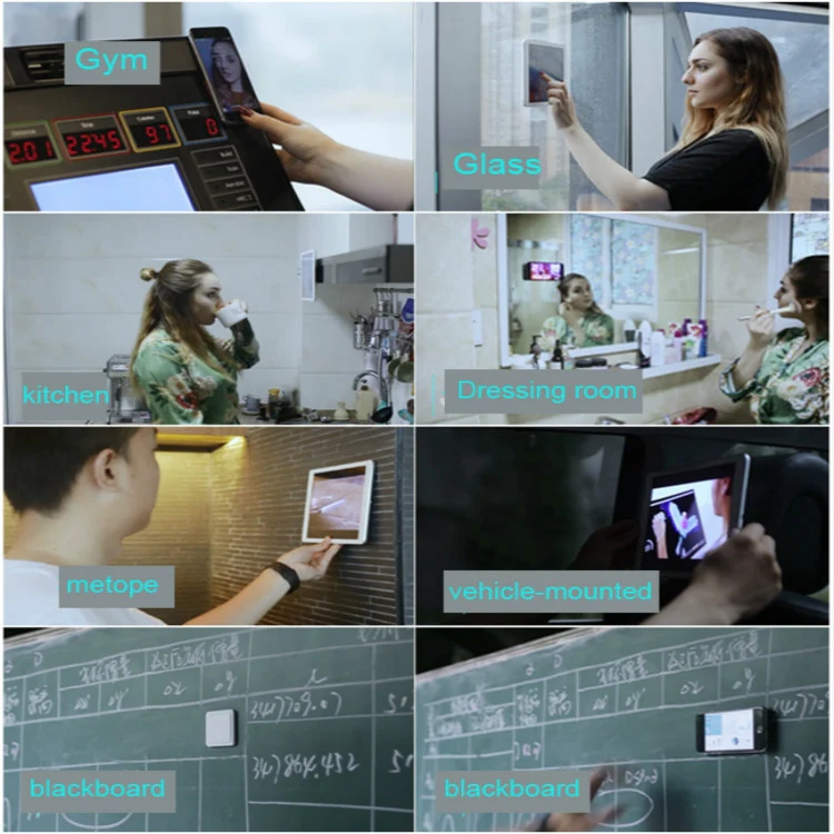Wall-mounted iPad Magnetic Adsorption Universal Sticker Mobile Phone Wall Bracket(Black A) - Image 13