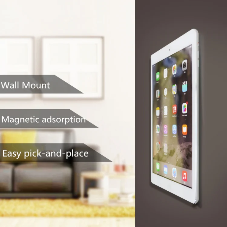 Wall-mounted iPad Magnetic Adsorption Universal Sticker Mobile Phone Wall Bracket(White B) - Image 5