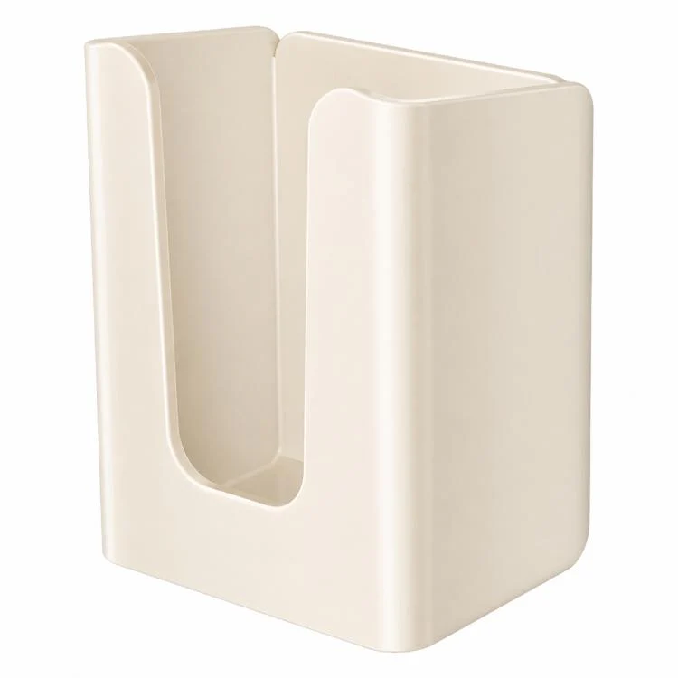 Wall Mounted Magnetic Tissue Holder No Drilling Carbon Steel Facial Tissue Box(Milky White) - Image 2