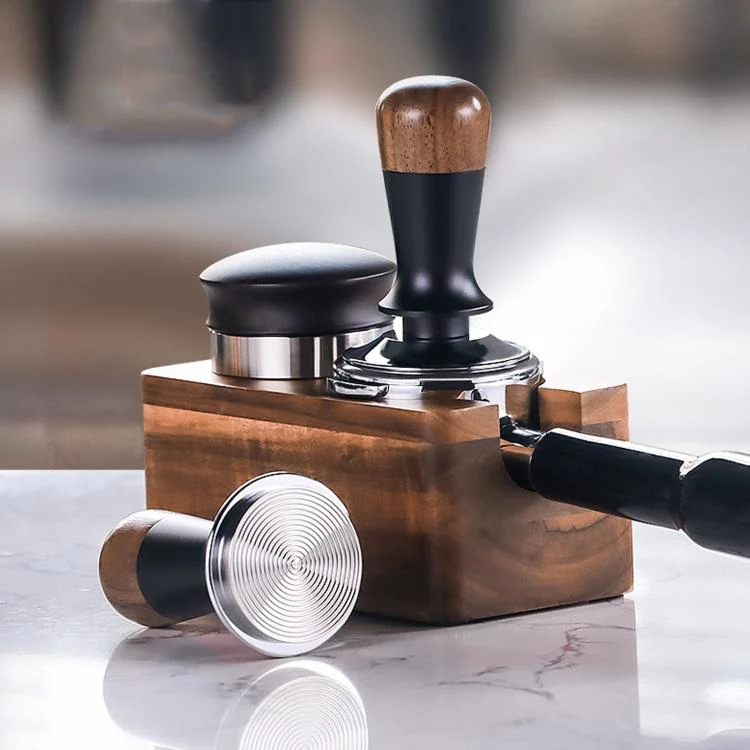 Walnut Wood Handle Coffee Constant Force Tamper(53mm Flat Bottom) - Image 8