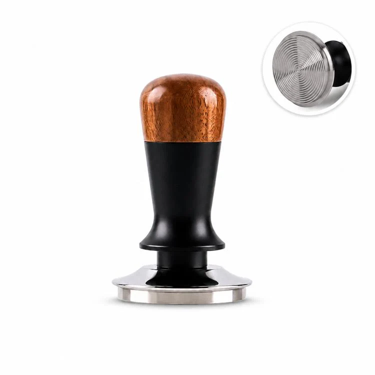 Walnut Wood Handle Coffee Constant Force Tamper(58mm Threaded Bottom) - Image 2