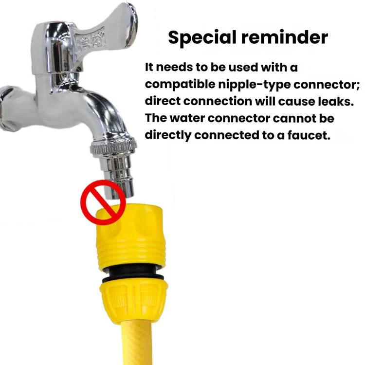 Water Tap Hose Connection Repair Adapter Nozzle Converter Washing Machine Water Inlet Connector, Spec: 3/4 inch Hose Connector - Image 3