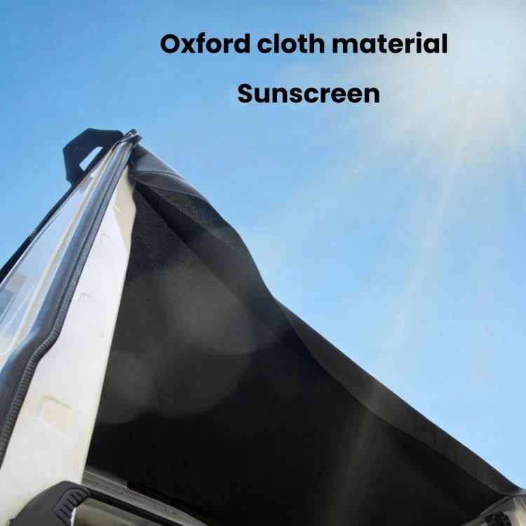 Waterproof Oxford Fabric Truck Tailgate Sun Cover Vehicle Rear Door Sun Shade, Spec: Large With Clip - Image 4
