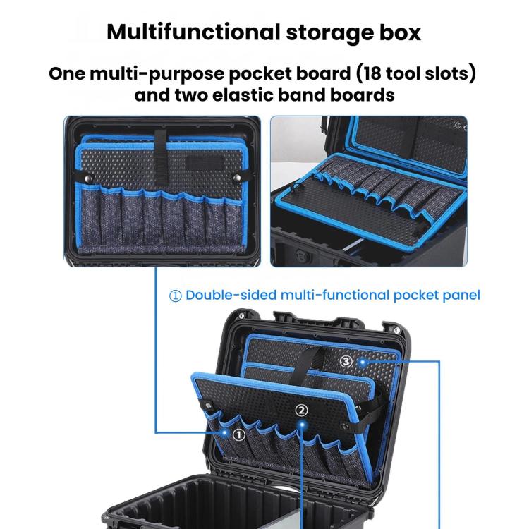 Waterproof Shockproof Portable Electrical Repair Toolbox, Color: Small Black - Image 6
