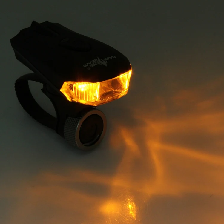 Waterproof USB Rechargeable 5 Modes Yellow & White Light 400LM COB LED Bike Taillight - Image 9
