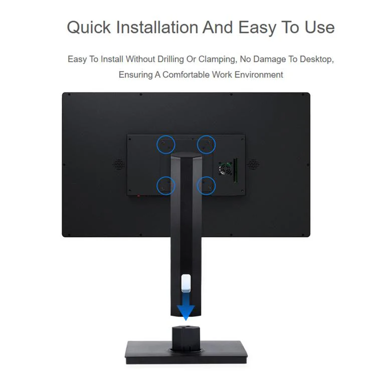Waveshare 34443 VESA Desktop Monitor Stand For 21.5~ 27inch Monitors With 75 × 75 / 100 × 100 mm VESA Mounting Holes - Image 8
