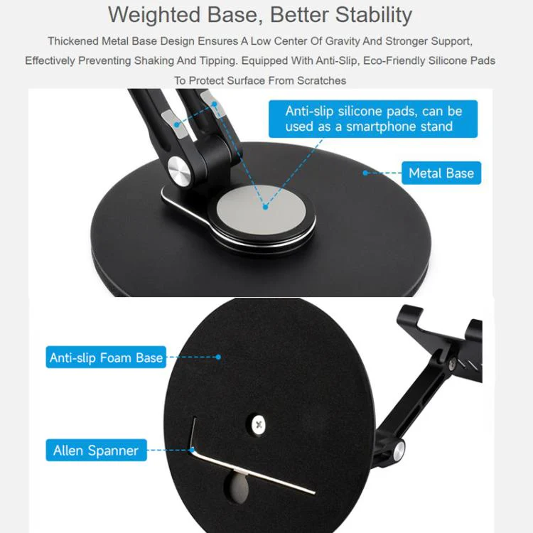 WAVESHARE Portable Monitor Adjustable Stand, Compatible with 4-18.5 inch Monitors - Image 5