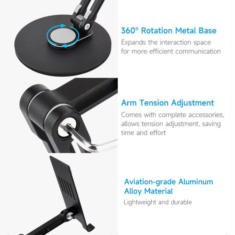 WAVESHARE Portable Monitor Adjustable Stand, Compatible with 4-18.5 inch Monitors - Image 6