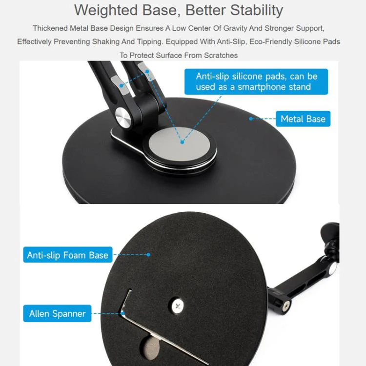 WAVESHARE Portable Monitor Magnetic Adjustable Stand, Compatible With 4-18.5 inch Monitors - Image 6