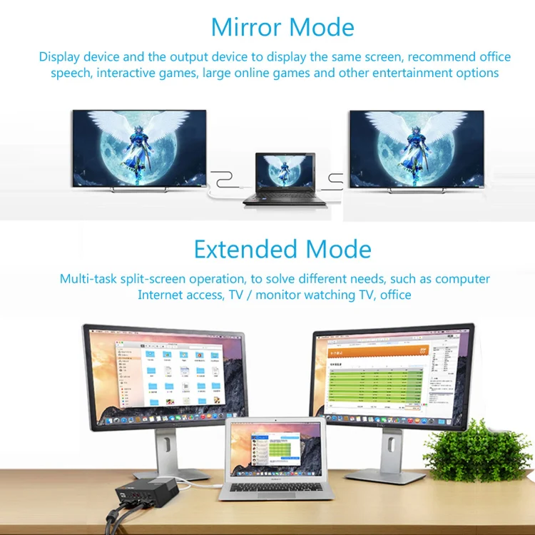WAVLINK WL-UG39DK3 Fast Charging Gigabit Ethernet Dual Display Video Dock USB 3.0 Hub, Plug:EU Plug - Image 3