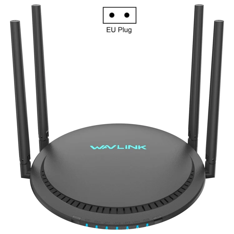 WAVLINK WN531P3 WAN / LAN Port Signal Booster Wireless Repeater AC1200 Wireless Routers, Plug:EU Plug
