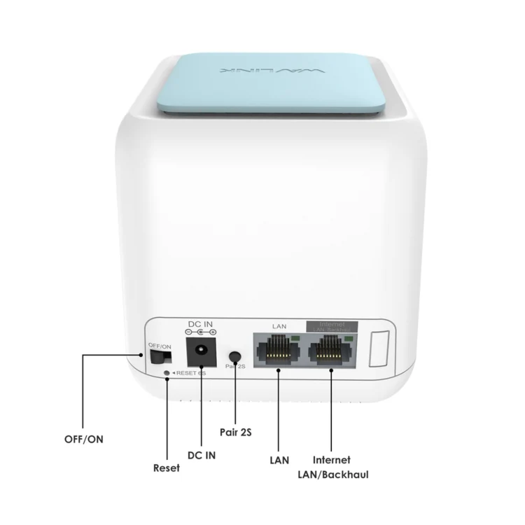 WAVLINK WN535M1 WiFi Wireless Routers 11AC AC1200 Mesh Wireless Repeater Signal Extender, Plug:UK Plug - Image 6