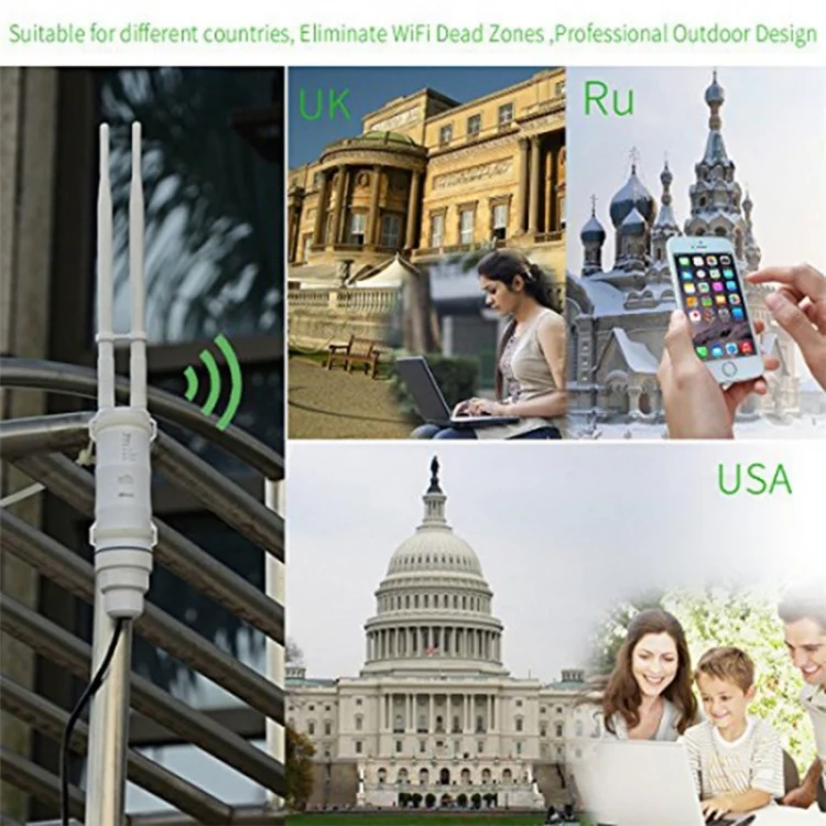 WAVLINK WN570HN2 With PoE Powered WAN/ AP / Repeater Mode 300Mbps Outdoor Router, Plug:US Plug - Image 7