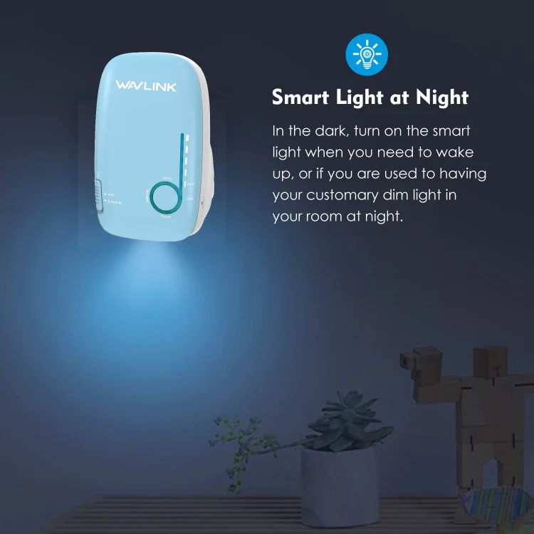 WAVLINK WN576K1 AC1200 Household WiFi Router Network Extender Dual Band Wireless Repeater, Plug:UK Plug (Blue) - Image 8