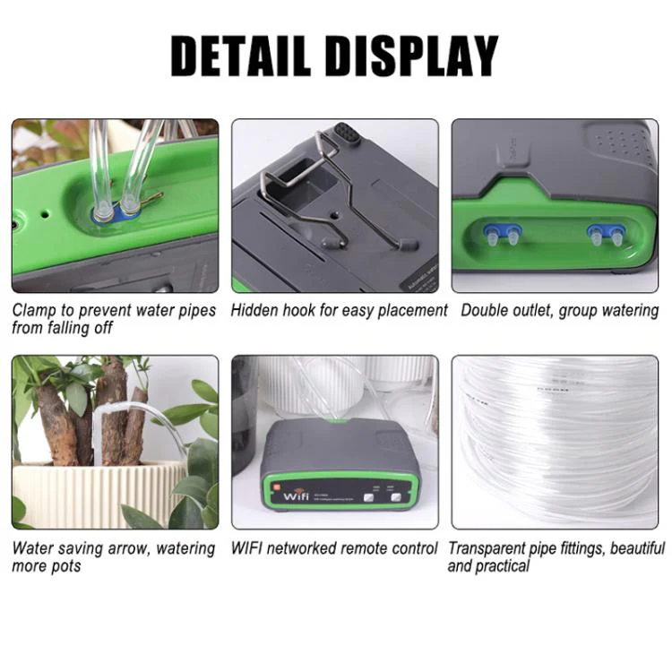 WD-01BDE WiFi Smart Dual-Pump Automatic Watering Device App Remote Control Irrigation System(Grey) - Image 10