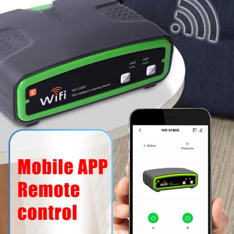 WD-01BDE WiFi Smart Dual-Pump Automatic Watering Device App Remote Control Irrigation System(Grey) - Image 2