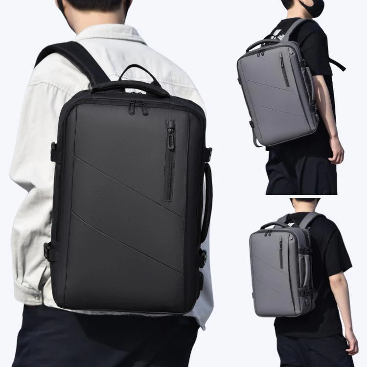 WEIXIER B683 Large Capacity Expandable Backpack Men Business Laptop Pack(Black) - Image 11