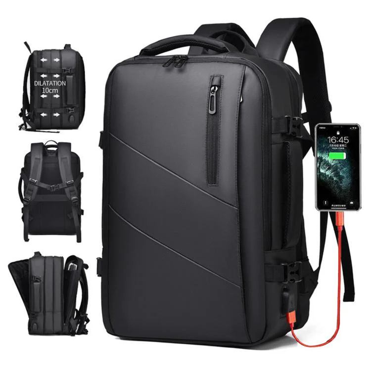 WEIXIER B683 Large Capacity Expandable Backpack Men Business Laptop Pack(Gray) - Image 2