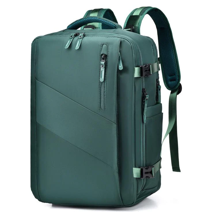WEIXIER B695 Business Backpack Multi-Purpose Travel Bag Expandable Business Laptop Bag(Dark Green)