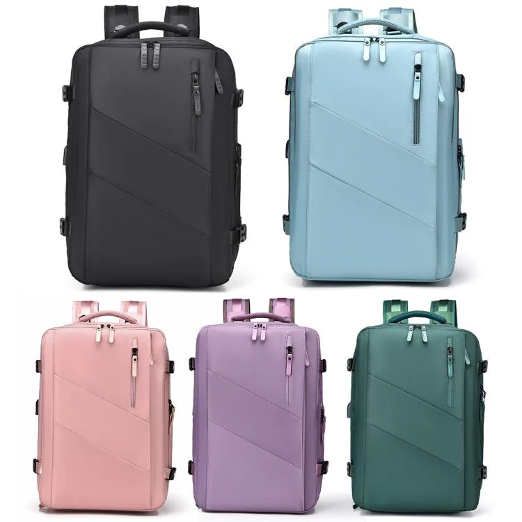 WEIXIER B695 Business Backpack Multi-Purpose Travel Bag Expandable Business Laptop Bag(Light Green) - Image 2
