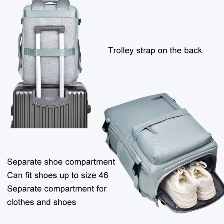 WEIXIER B723 Large Capacity Travel Backpack Simple Computer Bag(Black) - Image 10