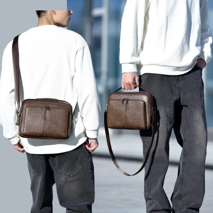 WEIXIER D834 Men Large Capacity Commuter Crossbody Bag Durable Single Shoulder Messenger Bag(Black) - Image 2