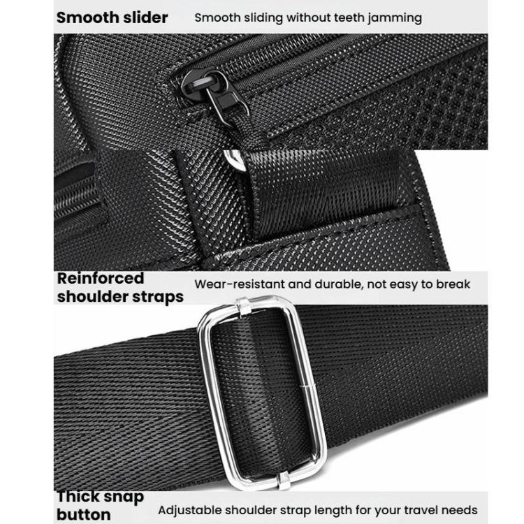 WEIXIER D839 Men Crossbody Shoulder Bag Portable Large-Capacity Bag(Black) - Image 8