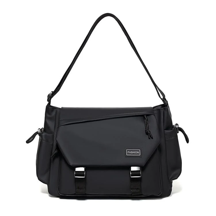 WEIXIER Multi-Pocket Crossbody Messenger Bag Water-Resistant Durable Techwear Satchel Shoulder Bag for Hiking Daily Work, Size: Large