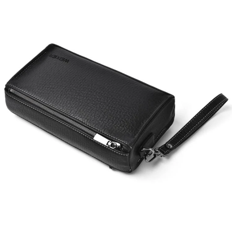 WEIXIER W133  Mens Small Crossbody Bag Versatile Messenger Clutch with 6 Card Slots for Travel & Daily Use(Black) - Image 6