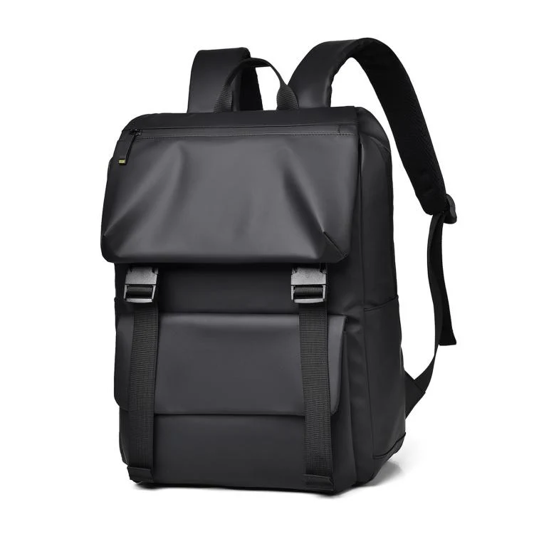 WEIXIER WD2625 Large Capacity Minimalist Waterproof Men Backpack Business Laptop Ba(Black)