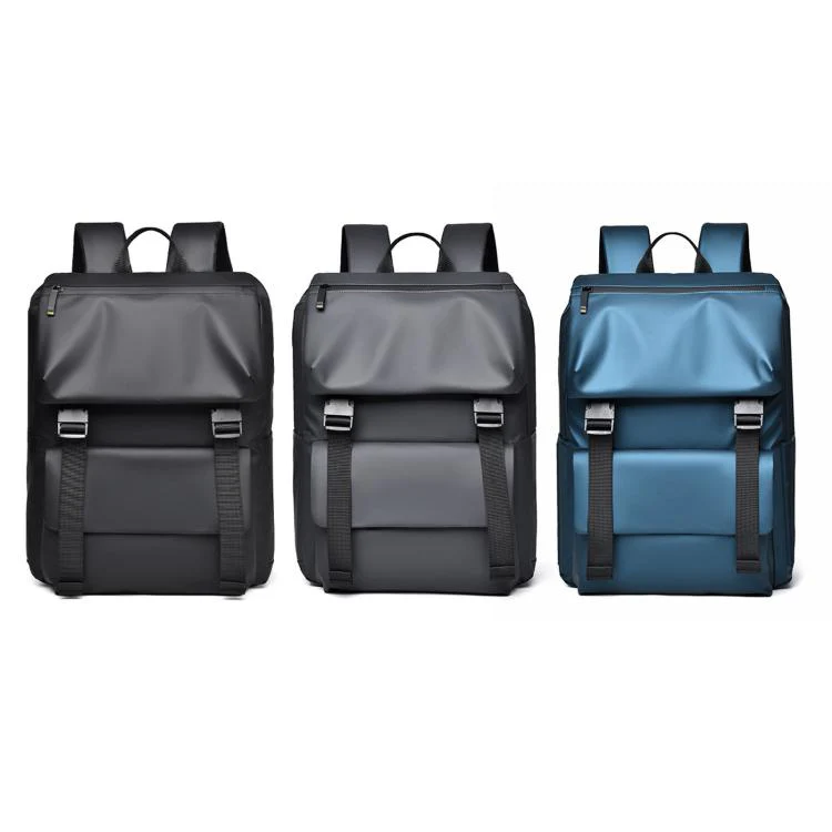 WEIXIER WD2625 Large Capacity Minimalist Waterproof Men Backpack Business Laptop Ba(Black) - Image 2