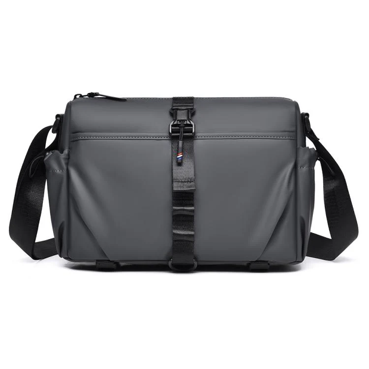 WEIXIER WD5628 Men Sling Bag Large Capacity Chest Pack With Magnetic Buckle, Expandable Bottom For Tripod(Gray)