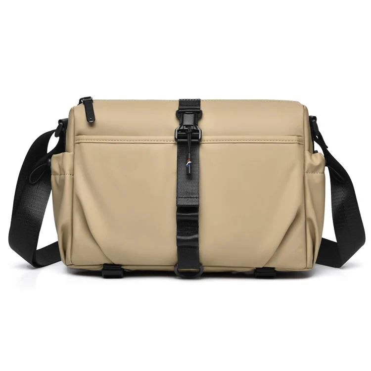 WEIXIER WD5628 Men Sling Bag Large Capacity Chest Pack With Magnetic Buckle, Expandable Bottom For Tripod(Khaki)