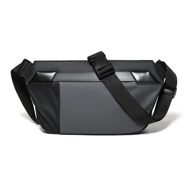 WEIXIER WD956 Men Waterproof Sling Bag Chest Shoulder Crossbody Bag Techwear Minimalist Waist Pack Fanny Pack(Gray)