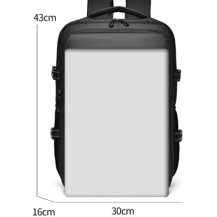 WEIXIRE B929 Men Business Backpack for Short Trips Lightweight Large-Capacity Laptop Bag(Black) - Image 12