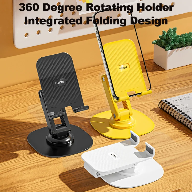 WEKOME WA-S103 Life Series Folding Rotating Desktop Holder(Black) - Image 2