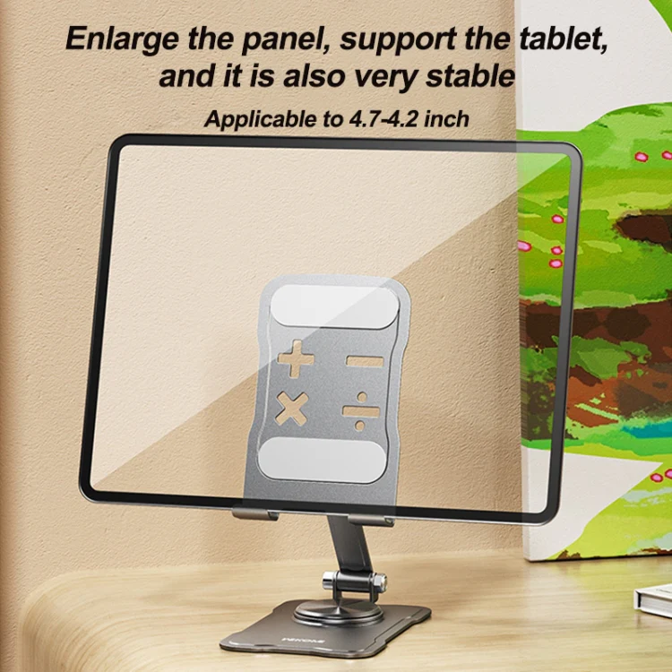 WEKOME WA-S104 Life Series Metal Foldable Rotating Desktop Holder(Tarnish) - Image 6
